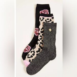 NEW, Kate Spade 3 Pairs Socks Size 4-10